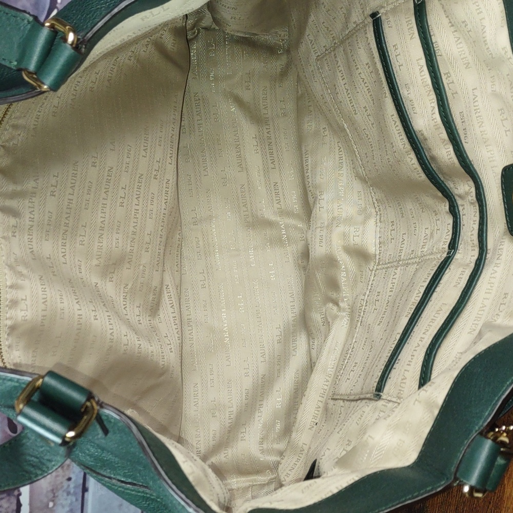 Lauren Ralph Lauren "Governor" Leather Tote Bag - Picture 10 of 15